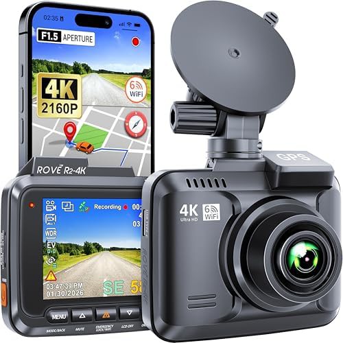 Front only 4K dash cam with WiFi
