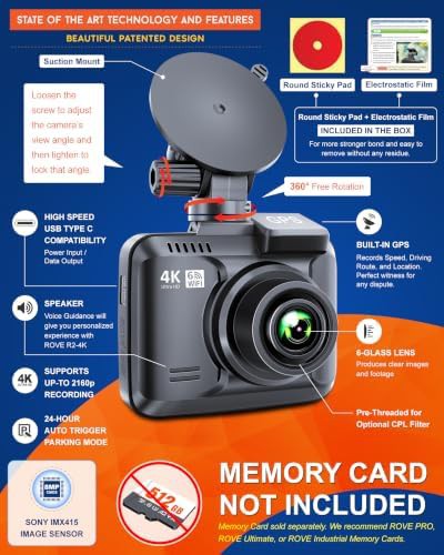 Front only 4K dash cam with WiFi — photo 3