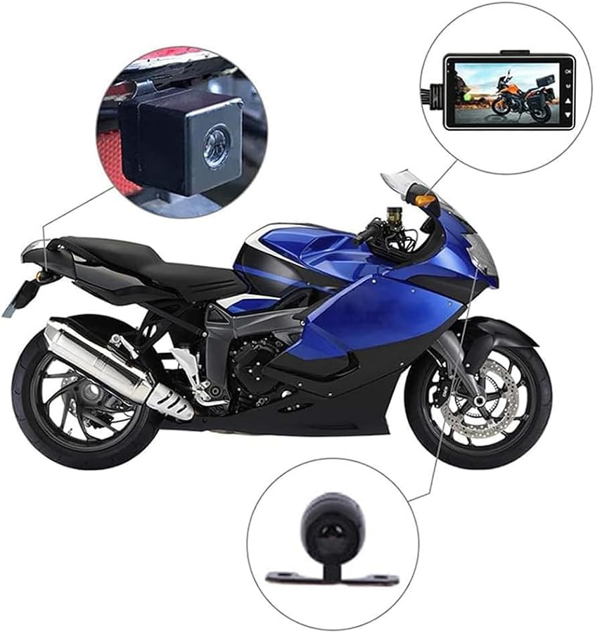 Waterproof front and rear motorcycle camera — photo 4