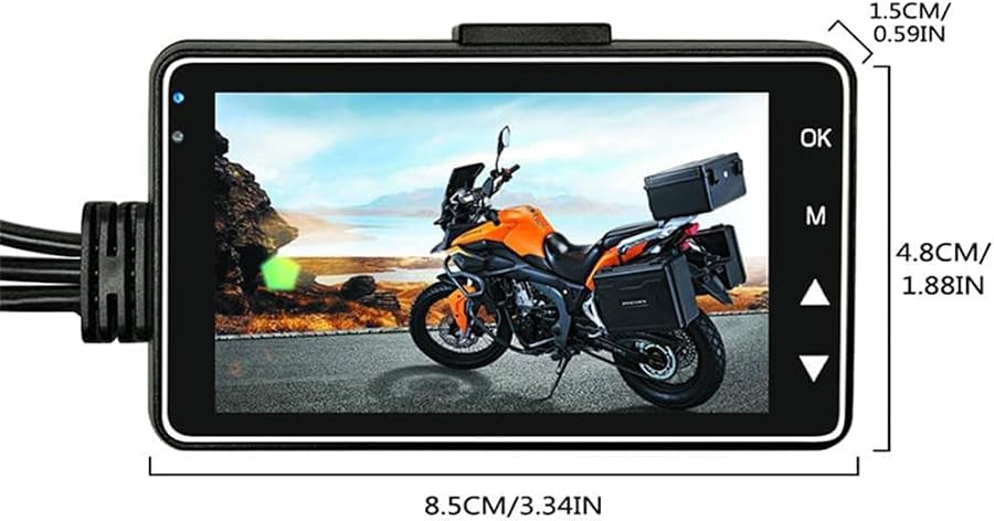 Waterproof front and rear motorcycle camera — photo 5