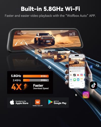 Mirror dash cam with 32gb card — photo 4