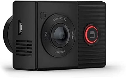 Front and rear dual lens dash camera with night vision