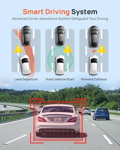 Front recording camera with ADAS alerts — photo 4