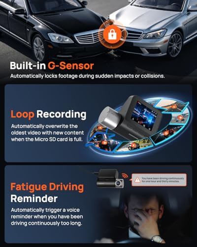Front recording camera with ADAS alerts — photo 5