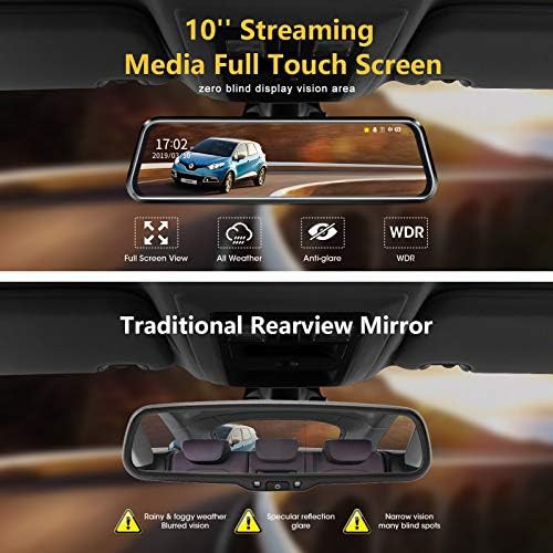 Standard ten inch dual channel mirror camera — photo 3