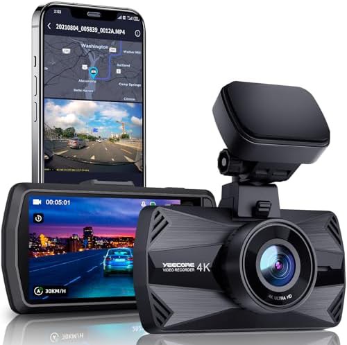 Wide angle 4K front only car camera