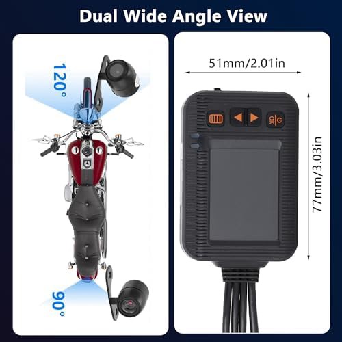 Motorcycle dual lens 1080p dash cam — photo 3