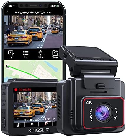 Front only 4K dash camera with GPS