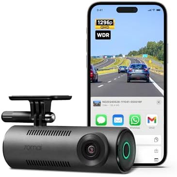 Compact wide angle front dash camera