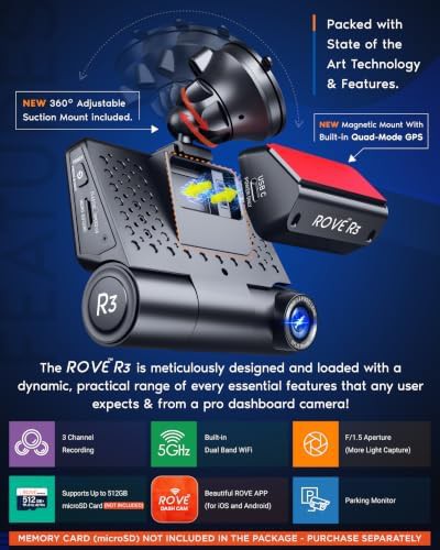 Three channel dash cam with touch screen — photo 4