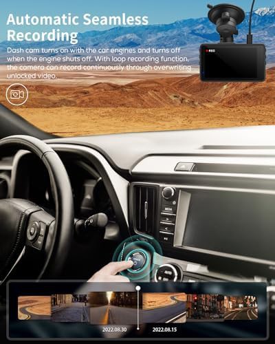 Front dash cam with 3 in display — photo 4