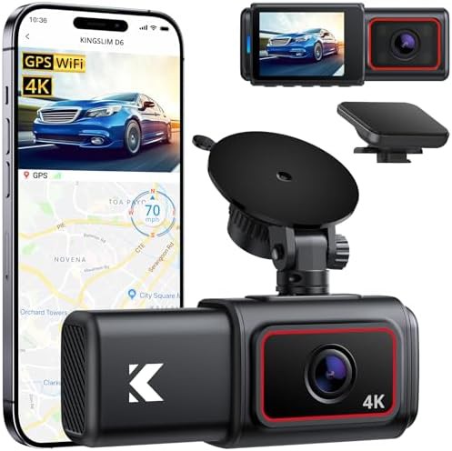 Black 4K front and inside dual cam