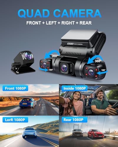 Four channel dash cam with 128GB card — photo 3
