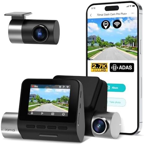 Dual 2.7k dash cam with adas