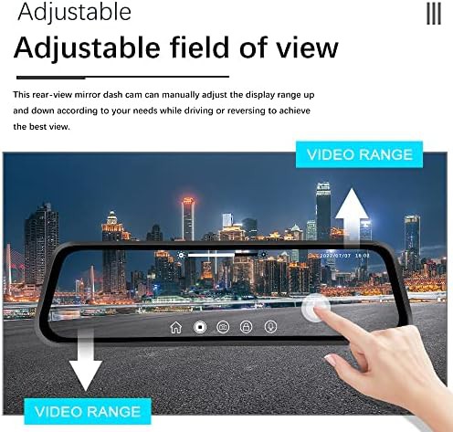 Large touchscreen mirror dash cam system — photo 4