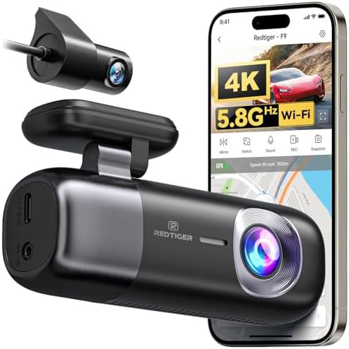 Dual channel 4K front and rear camera