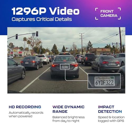 Mini hidden front dash cam with voice control — photo 3