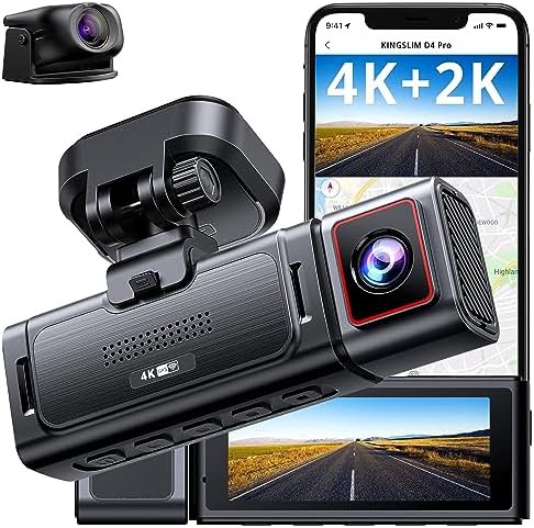 Dual channel 4K dash cam with GPS
