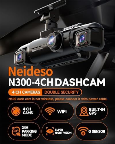 Four channel 360 degree 4K dash camera — photo 3