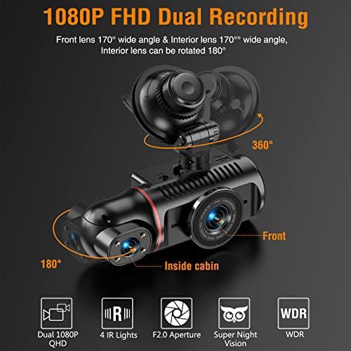 Dual channel dash cam with internal lens — photo 4