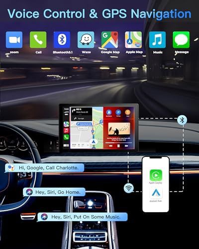 Portable black touchscreen with dash cam — photo 3