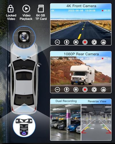 Portable black touchscreen with dash cam — photo 4