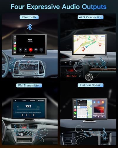 Portable black touchscreen with dash cam — photo 5