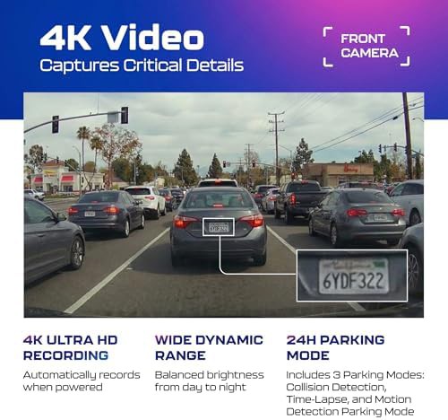 Dual channel 4K dash cam with WiFi — photo 4
