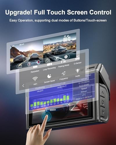 Dual channel 4K dash cam with touch screen — photo 3