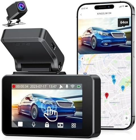 Dual channel 4k camera with 64gb card