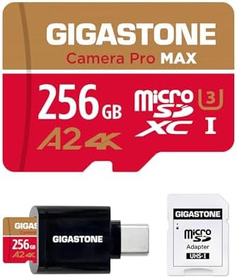 256GB micro SD with USB reader