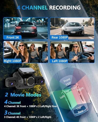 Four channel 4K 360 degree dash cam — photo 4