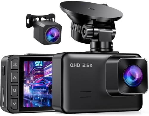 Dual lens dash camera with IPS display