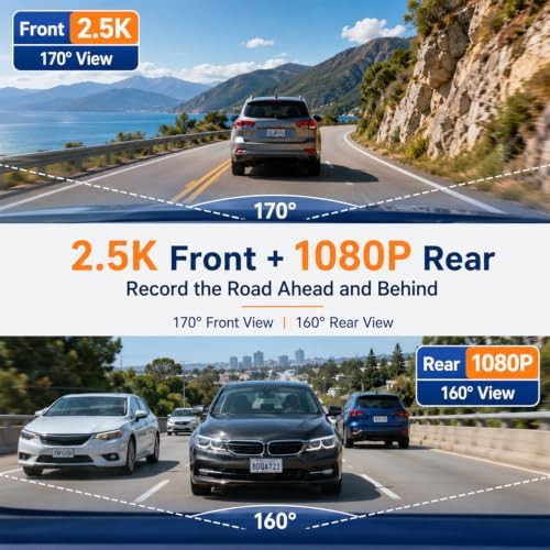 Dual lens dash camera with IPS display — photo 3
