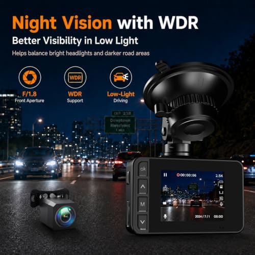 Dual lens dash camera with IPS display — photo 4