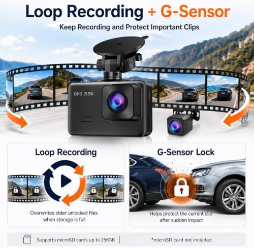 Dual lens dash camera with IPS display — photo 5