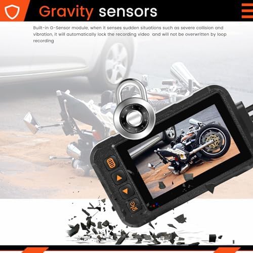 Waterproof motorcycle dash cam with dual lenses — photo 3