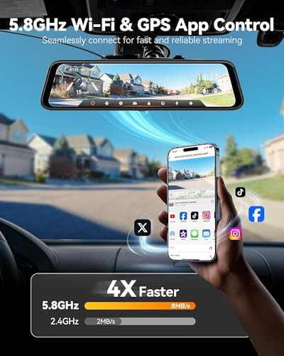 Mirror dash cam with 64gb card — photo 5