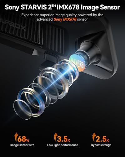 Pro mirror dash cam with 8mp sensor — photo 3
