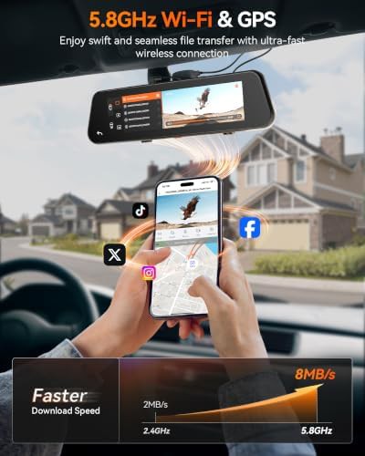Pro mirror dash cam with 8mp sensor — photo 4