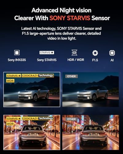 Dual 4K dash cam with 3 in screen — photo 3