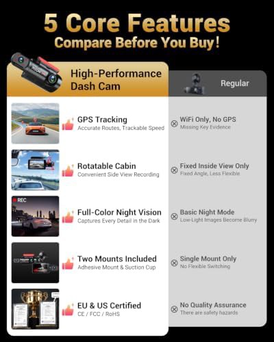 Dual channel dash cam with interior lens — photo 4
