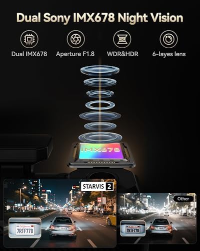 Dual 4K dash cam with internal storage — photo 3