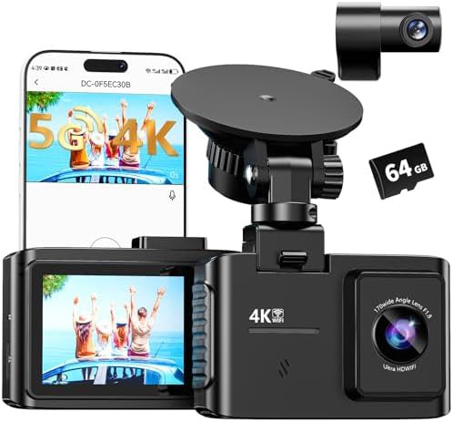 High resolution dual camera with parking mode