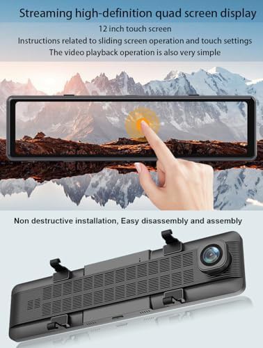 Panoramic four channel mirror dash cam — photo 5