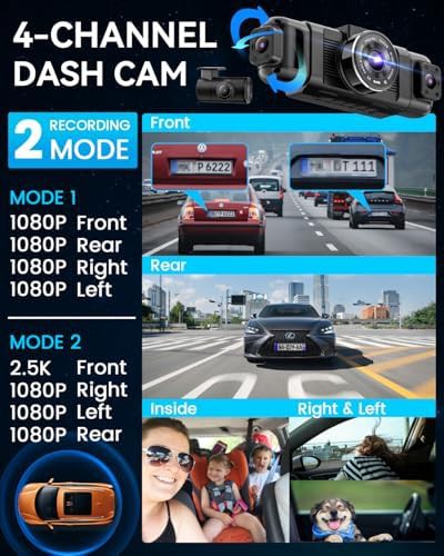 IIWEY N5 4 Channel Dash Cam For Cars — photo 3