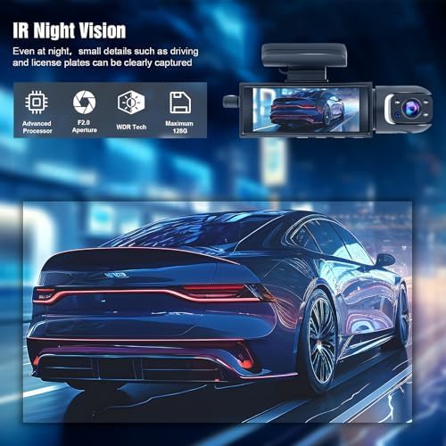Inky dual dash cam with night vision — photo 4
