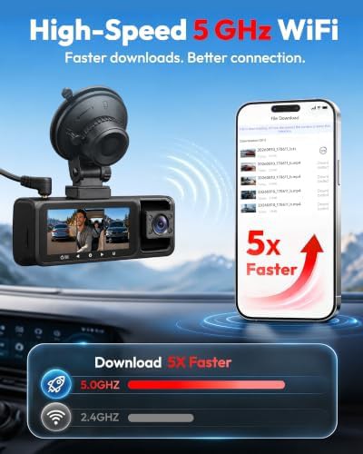 Silver three channel 4k dash camera — photo 4