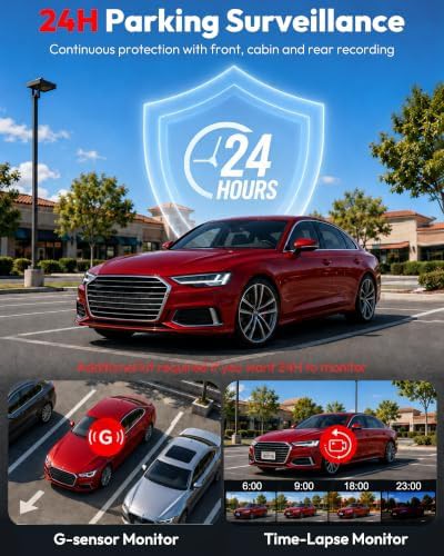 Silver three channel 4k dash camera — photo 5