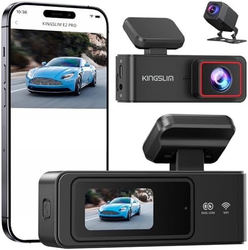 Mini dual dash cam with screen